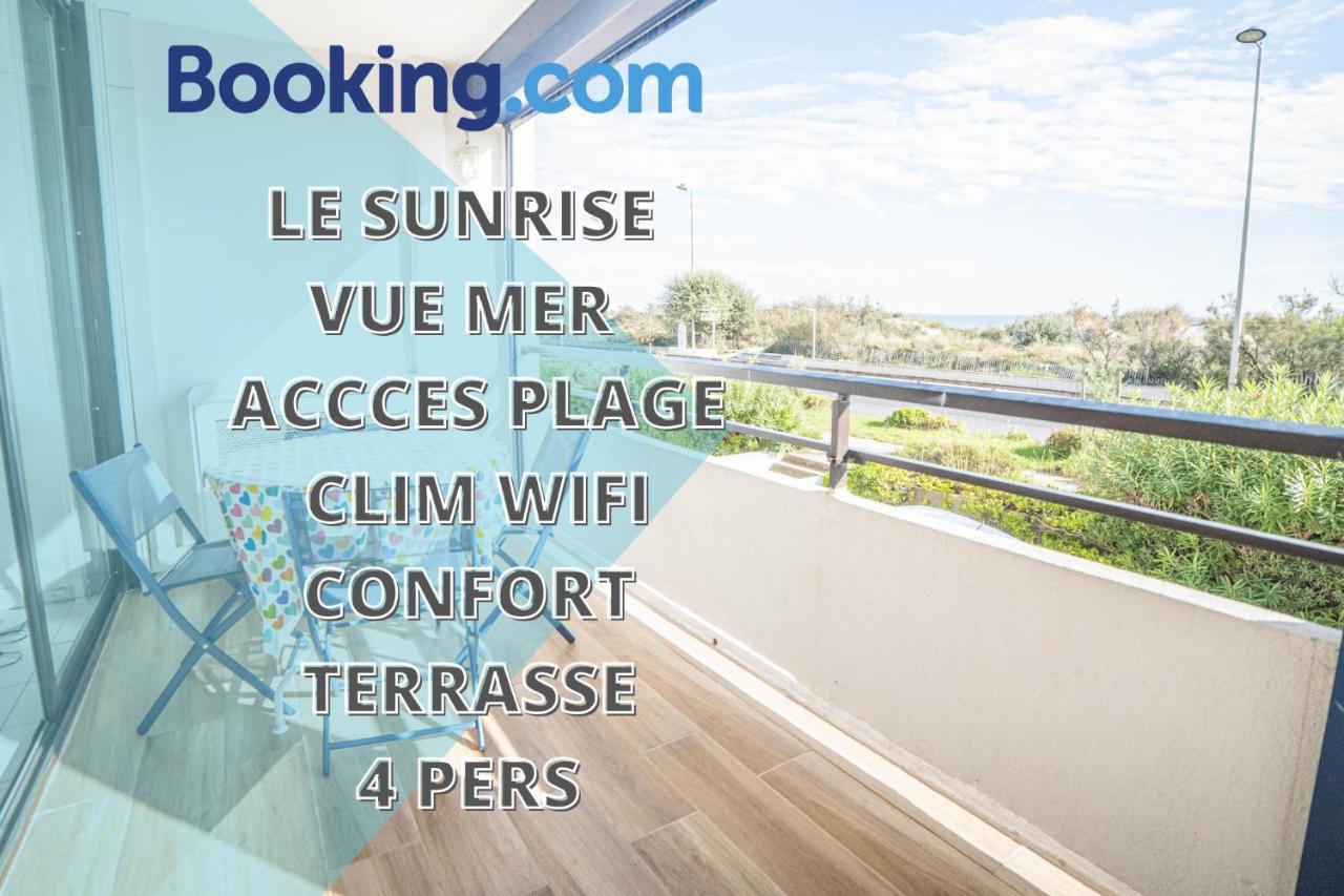 Le Sunrise Vue Mer Acces Plage- Spacieux-2 Terrasses-Wifi - Confort -Top Pros Servicesconciergerielagrandemotte La Grande-Motte Exterior foto